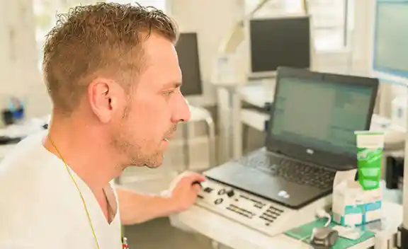 Evozierte potentiale während Messung Neuromobil